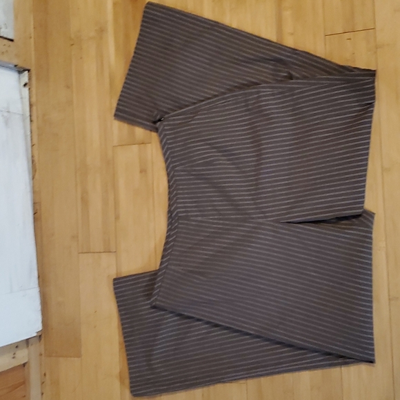 Talbots Pant Suit Tweed Pinstriped Blazer Flat front pants Size 12 Womans - Picture 8 of 8